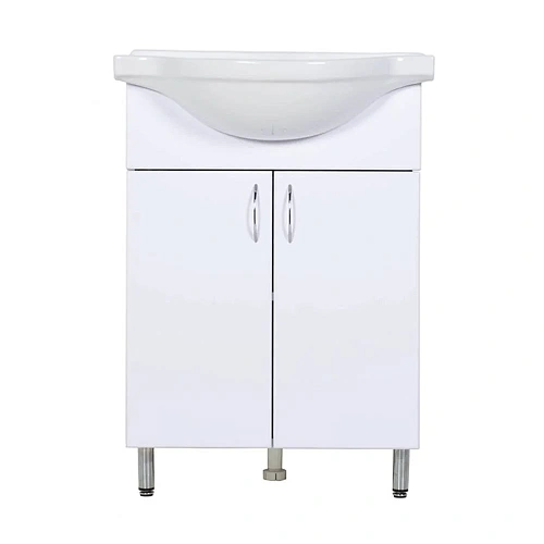 Тумба с раковиной Orange Лайт LA-60TUW+RA напольная белый Тумба с раковиной Orange Лайт LA-60TUW+RA напольная белый