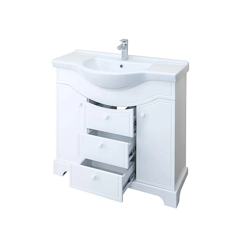 Тумба под раковину Aquaton Элен 95 белый 1A218501EN010 Тумба под раковину Aquaton Элен 95 белый 1A218501EN010