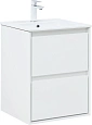 Тумба под раковину Aquanet Милан 50 белый глянец 00336366 подвесная Тумба под раковину Aquanet Милан 50 белый глянец 00336366 подвесная