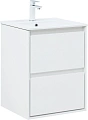 Тумба под раковину Aquanet Милан 50 белый глянец 00336366 подвесная Тумба под раковину Aquanet Милан 50 белый глянец 00336366 подвесная