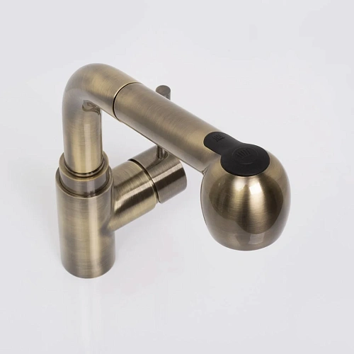 Смеситель для кухни WasserKRAFT A8237 с выдвижной лейкой светлая бронза Смеситель для кухни WasserKRAFT A8237 с выдвижной лейкой светлая бронза