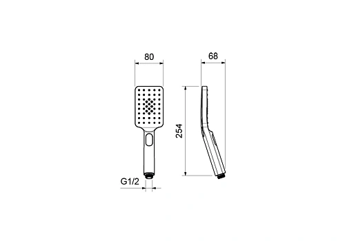 Душевая лейка Aquatek ЛИРА AQ2005CR Хром Душевая лейка Aquatek ЛИРА AQ2005CR Хром