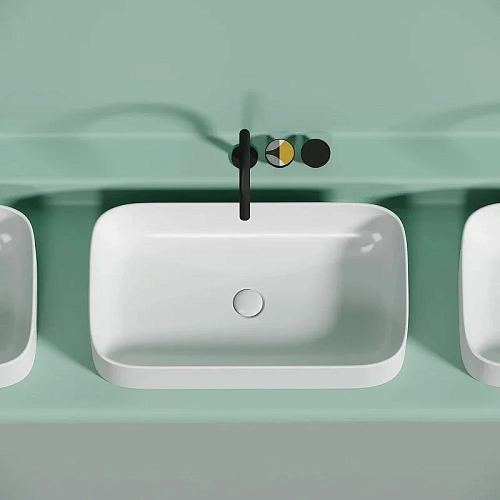 Раковина Ceramica Nova ELEMENT CN6054MW белый матовый накладная Раковина Ceramica Nova ELEMENT CN6054MW белый матовый накладная