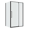 Картинка анонса товара «душевой уголок niagara nova ng-35-12agr-a90gr-34 (120х90х195) прямоугольник, распашная, графит, стекло прозрачное»