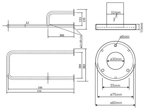 Поручень Bemeta HELP program 301122114 Поручень Bemeta HELP program 301122114