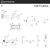 Смеситель для ванны WHITECROSS Y YSET1240GL скрытого монтажа, золото Смеситель для ванны WHITECROSS Y YSET1240GL скрытого монтажа, золото