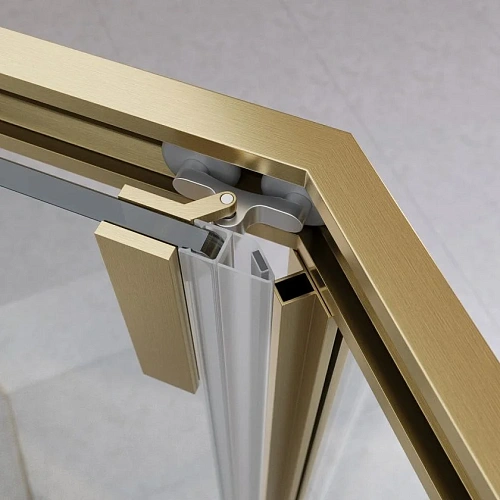 Душевой уголок CEZARES RELAX-304-P-1-100-C-BORO 100x100см стекло прозрачное, профиль брашированное золото Душевой уголок CEZARES RELAX-304-P-1-100-C-BORO 100x100см стекло прозрачное, профиль брашированное золото