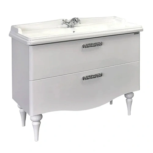 Тумба с раковиной Comforty Монако-100 00004136346 белый глянец раковина Comforty 3310 Тумба с раковиной Comforty Монако-100 00004136346 белый глянец раковина Comforty 3310