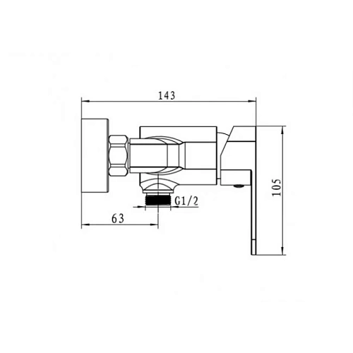 Смеситель для душа Kaiser Sonat 34477-1 Смеситель для душа Kaiser Sonat 34477-1