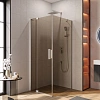 Душевой уголок CEZARES SLIDER-AH-1-90-70/80-BR-Cr 70-80x90см стекло тонированное (бронза), профиль хром Душевой уголок CEZARES SLIDER-AH-1-90-70/80-BR-Cr 70-80x90см стекло тонированное (бронза), профиль хром