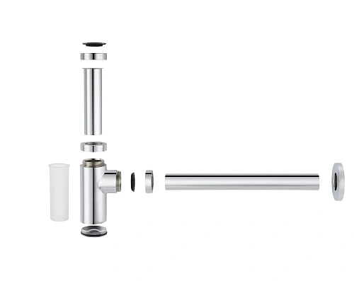 Сифон для раковины Timo 958/00L хром Сифон для раковины Timo 958/00L хром