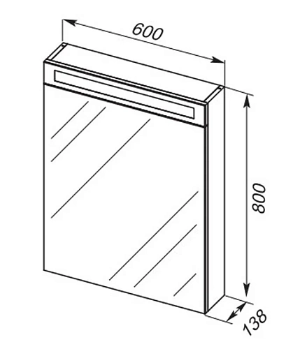 Зеркальный шкаф DREJA MAX, 60 см, 1 дверца, 2 стеклянные полки, дуб кантри 77.9006D Зеркальный шкаф DREJA MAX, 60 см, 1 дверца, 2 стеклянные полки, дуб кантри 77.9006D