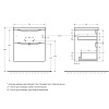 Тумба под раковину BelBagno MARINO-H60-600-2C-SO-BL-P подвесная 600x450 Bianco Lucido Тумба под раковину BelBagno MARINO-H60-600-2C-SO-BL-P подвесная 600x450 Bianco Lucido