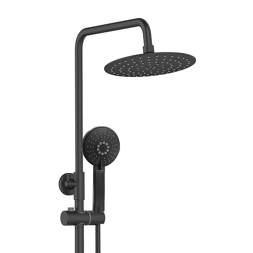 Душевая система Agger Brilliant A0393344 с изливом, черный Душевая система Agger Brilliant A0393344 с изливом, черный