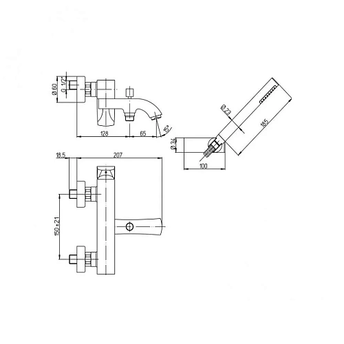 Смеситель для раковины Paini Arena 92BY205LLBLLMKM высокий, белый Смеситель для раковины Paini Arena 92BY205LLBLLMKM высокий, белый