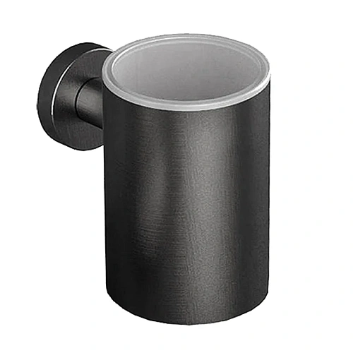 Стакан Colombo Plus W4902.GM подвесной, PVD графит матовый Стакан Colombo Plus W4902.GM подвесной, PVD графит матовый