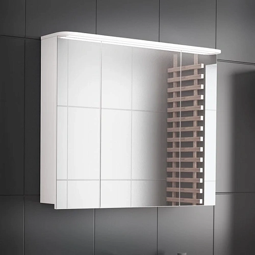 Зеркальный шкаф Diborg Katarine 80 77.4105 с подсветкой Белый Зеркальный шкаф Diborg Katarine 80 77.4105 с подсветкой Белый