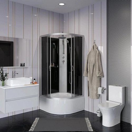 Душевая кабина Niagara Classic NG-2509-14BKT (1000х1000х2100) высокий поддон (40см) стекло тонированное 25091434BKT Душевая кабина Niagara Classic NG-2509-14BKT (1000х1000х2100) высокий поддон (40см) стекло тонированное 25091434BKT