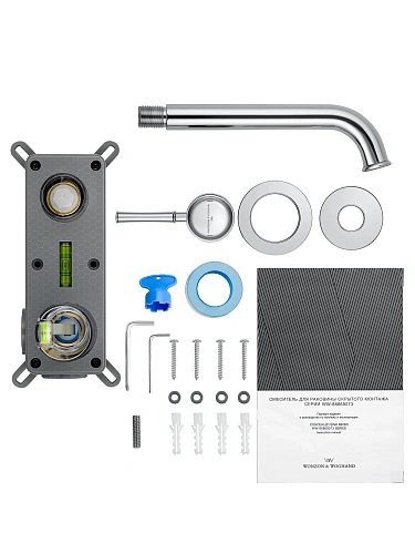 Смеситель для раковины Wonzon & Woghand TOR встраиваемый, хром (WW-88869073-CR) Смеситель для раковины Wonzon & Woghand TOR встраиваемый, хром (WW-88869073-CR)