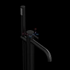 Смеситель для ванны Vincea Desire VTF-1DMB напольный с регулятором давления, черный Смеситель для ванны Vincea Desire VTF-1DMB напольный с регулятором давления, черный