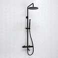 Душевая система WasserKRAFT A288.077.217.BM Thermo с термостатом черный Душевая система WasserKRAFT A288.077.217.BM Thermo с термостатом черный