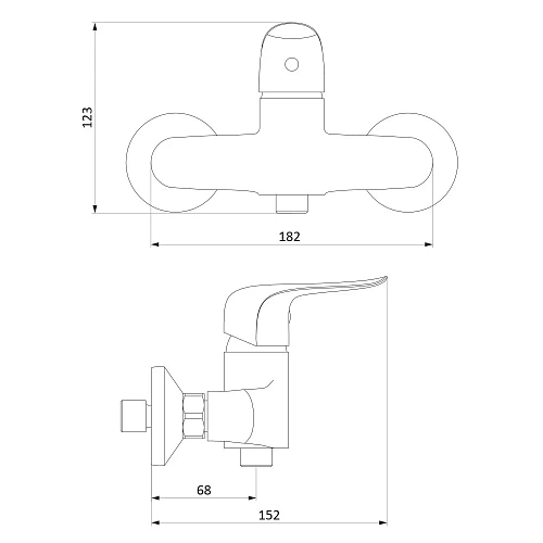 Смеситель для душа Damixa Palace Evo 2 322000000 Смеситель для душа Damixa Palace Evo 2 322000000