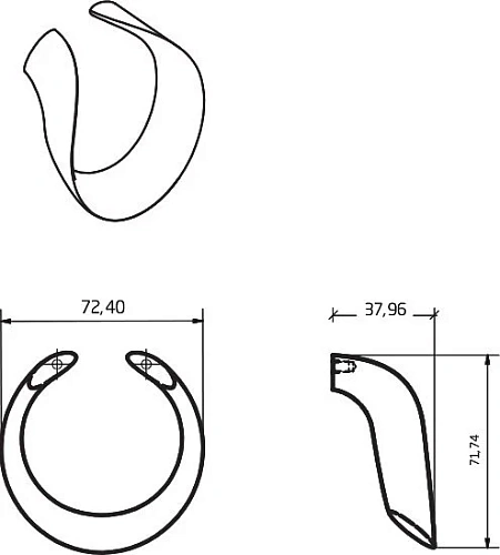 Ручка Armadi Art DROP 827-Cr хром Ручка Armadi Art DROP 827-Cr хром