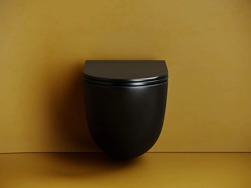 Унитаз подвесной Ceramica Nova VOGUE CN4008TMB черный матовый Унитаз подвесной Ceramica Nova VOGUE CN4008TMB черный матовый