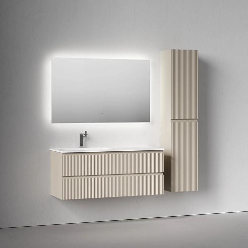 Тумба под раковину SANCOS Snob SNR120LCE R левая 1195х445х500 Beige Soft подвесная Тумба под раковину SANCOS Snob SNR120LCE R левая 1195х445х500 Beige Soft подвесная