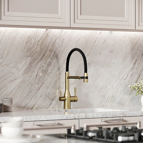 Смеситель для кухни Sancos Garda SC4009BG под фильтр, брашированное золото Смеситель для кухни Sancos Garda SC4009BG под фильтр, брашированное золото