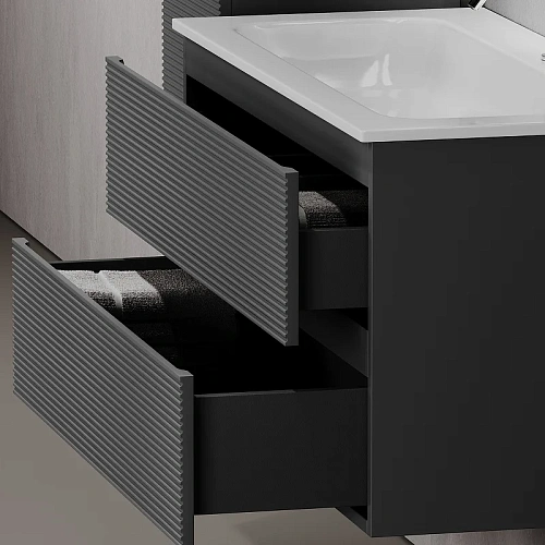 Тумба под раковину Sancos Folk FL60GS 590х445х500 Grey soft, подвесная Тумба под раковину Sancos Folk FL60GS 590х445х500 Grey soft, подвесная