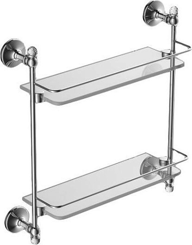 Полка Art&Max Antic Crystal (AM-E-2682BSJ-Cr) хром (двойная) Полка Art&Max Antic Crystal (AM-E-2682BSJ-Cr) хром (двойная)