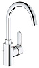 Картинка анонса товара «смеситель для раковины grohe eurostyle cosmopolitan с донным клапаном и высоким изливом, хром (23043 23043002»