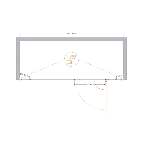 Душевая дверь CEZARES VERONA-W-B-13-100+60/30-C-Cr 185см стекло прозрачное, профиль хром Душевая дверь CEZARES VERONA-W-B-13-100+60/30-C-Cr 185см стекло прозрачное, профиль хром