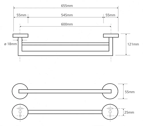 Полотенцедержатель Bemeta OMEGA 104204052 Полотенцедержатель Bemeta OMEGA 104204052
