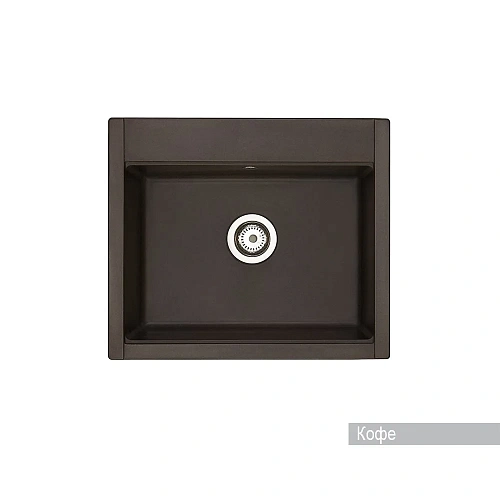 Кухонная мойка Aquaton Делия 60 1A715232LD280 из литого мрамора, прямоугольная, кофе Кухонная мойка Aquaton Делия 60 1A715232LD280 из литого мрамора, прямоугольная, кофе