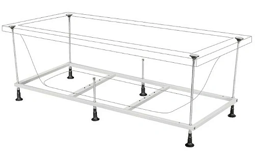 Акриловая ванна BERGES NELU 180x80 с каркасом 050024 Акриловая ванна BERGES NELU 180x80 с каркасом 050024