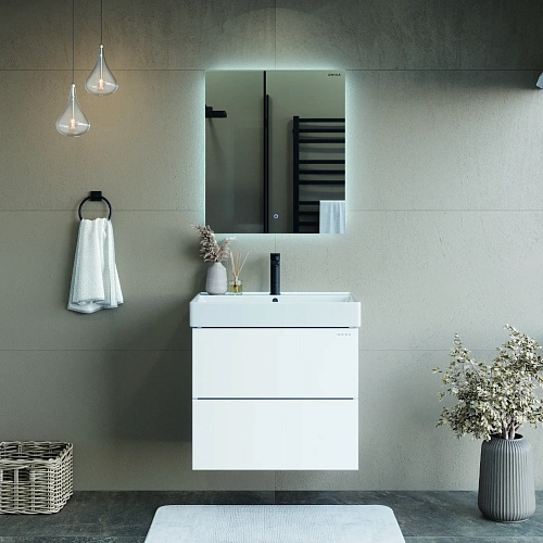 Тумба под раковину Onika Эсквана 65 см 106549 подвесная, белая (для Вилис 65) Тумба под раковину Onika Эсквана 65 см 106549 подвесная, белая (для Вилис 65)