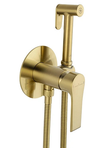 Гигиенический душ Wonzon & Woghand BRILLIANT брашированное золото (WW-88829079-BG) Гигиенический душ Wonzon & Woghand BRILLIANT брашированное золото (WW-88829079-BG)