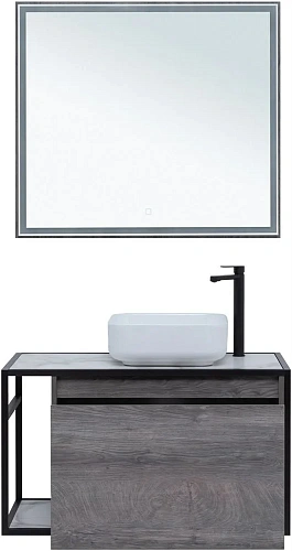 Тумба под раковину Aquanet Nova Lite Loft 90 R дуб рошелье 00261655 Тумба под раковину Aquanet Nova Lite Loft 90 R дуб рошелье 00261655