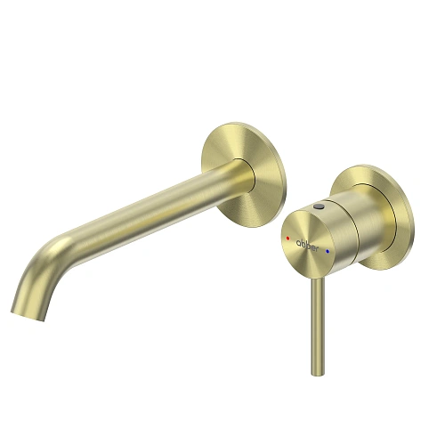 Смеситель для раковины ABBER Wasser Kreis 316 AF8112BG-M для раковины скрытого монтажа, золото брашированное Смеситель для раковины ABBER Wasser Kreis 316 AF8112BG-M для раковины скрытого монтажа, золото брашированное