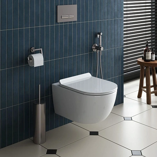 Унитаз подвесной CEZARES MOLVENO CZR-2468-TH-R/CZR-2011-SC безободковый с сиденьем Унитаз подвесной CEZARES MOLVENO CZR-2468-TH-R/CZR-2011-SC безободковый с сиденьем