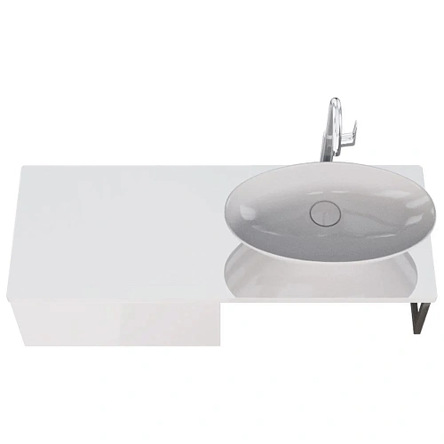 Ящик DREJA BOX, 60 см, подвесной, для стеклянной столешницы LINE, 1 ящик, push-to-open, белый глянец 99.9100 Ящик DREJA BOX, 60 см, подвесной, для стеклянной столешницы LINE, 1 ящик, push-to-open, белый глянец 99.9100