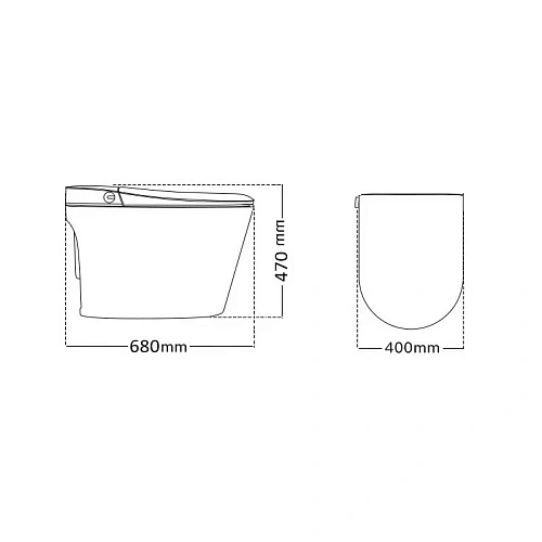 Унитаз напольный Ceruttispa MIRELLA Smart CT10615 с дистанционным управлением, сиденье микролифт Унитаз напольный Ceruttispa MIRELLA Smart CT10615 с дистанционным управлением, сиденье микролифт
