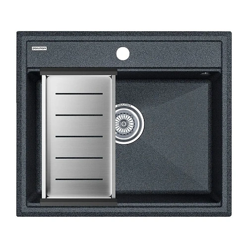 Кухонная мойка Paulmark STEPIA 60 с коландером ADVANCE брашированная PM115951-DG+A375-BS Кухонная мойка Paulmark STEPIA 60 с коландером ADVANCE брашированная PM115951-DG+A375-BS