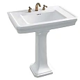 Раковина Boheme Vogue, Белая с пьедесталом 942-2-3 Раковина Boheme Vogue, Белая с пьедесталом 942-2-3