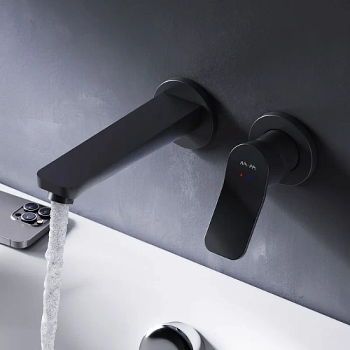 Смеситель для раковины AM.PM X-Joy F85A72622 встраиваемый, черный Смеситель для раковины AM.PM X-Joy F85A72622 встраиваемый, черный