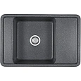 Кухонная мойка Aquaton Беллис 78 1A725032BS210 из литого мрамора, графит Кухонная мойка Aquaton Беллис 78 1A725032BS210 из литого мрамора, графит