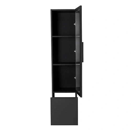 Шкаф-пенал CEZARES PREMIUM 55502 Nero opaco подвесной, реверсивный Шкаф-пенал CEZARES PREMIUM 55502 Nero opaco подвесной, реверсивный