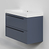 Тумба с раковиной La Fenice Elba TWIN Blu Grigio 100 NFNC-01-ELB-BG-100-2-3-100 синяя матовая